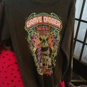 Grave Digger long sleeve shirt.